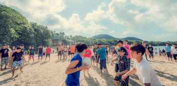 山 碧海金沙 世界杯主题式游戏团建 水上游戏 沙