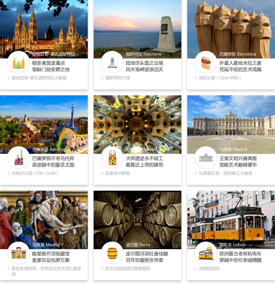 葡萄牙波尔图+里斯本+辛特拉+西班牙巴塞罗那