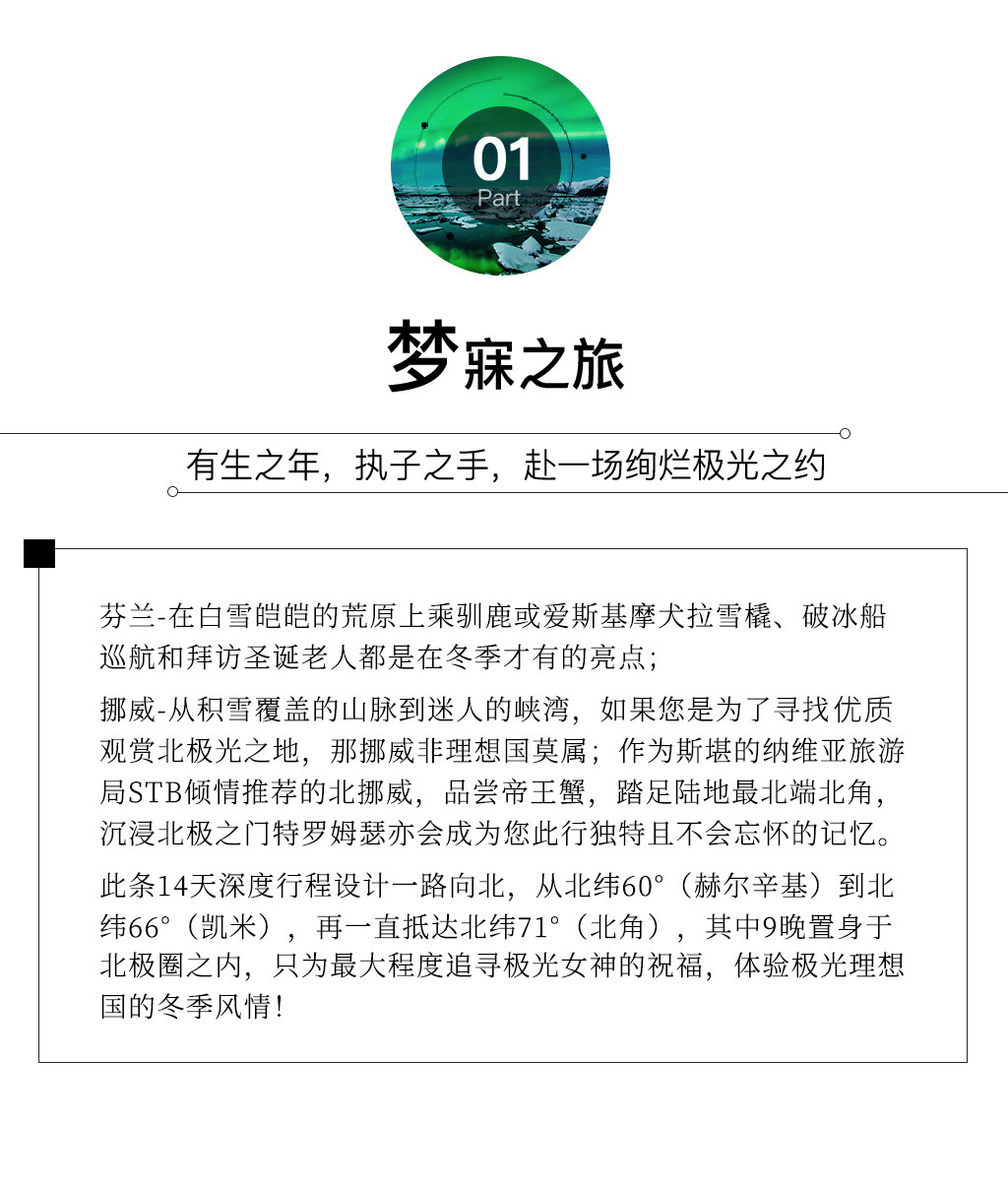 芬兰+挪威14日跟团游·【极光Aurora】20人小