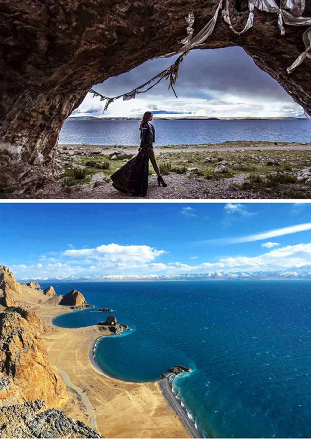 西藏当雄 纳木措圣象天门 月亮湾 三生石 那根拉山 念