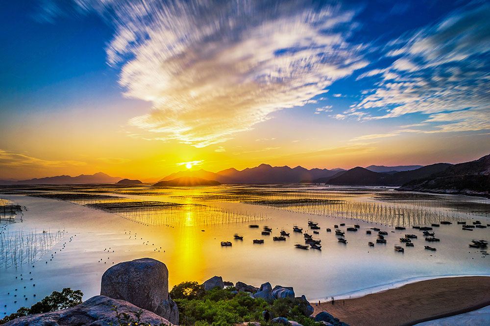 霞浦醉美滩涂樱花摄影一日游【北岐滩涂 玉潭樱花谷 小皓滩涂 东壁
