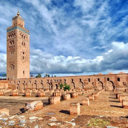 摩洛哥马拉喀什老城+巴希亚宫+库图比亚清真寺半日游