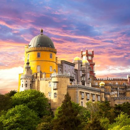 葡萄牙辛特拉+佩纳宫+摩尔人城堡+辛特拉王宫+罗卡角一日游