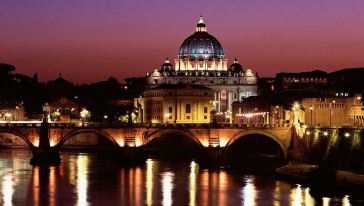 【意式晚餐+罗马夜景】意大利罗马城市夜游,意