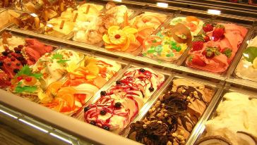 【手工冰淇淋】意大利罗马美味冰淇淋蛋卷或冰