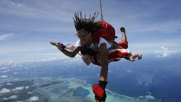 【一万英尺的极限挑战】毛里求斯高空跳伞体验