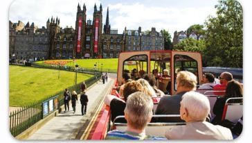 【送3大著名景点门票】英国爱丁堡随上随下观