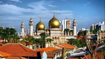 新加坡甘榜格南和苏丹清真寺徒步半日游游玩交