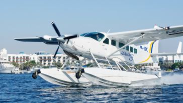 迪拜水上飞机巡游体验【世界岛海陆空巡游】怎