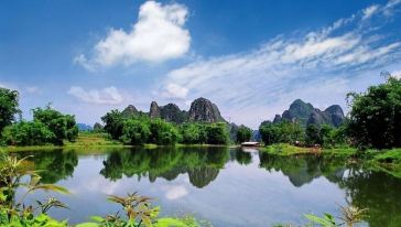 广东英西峰林彭家祠+黄花溪竹筏+原生态木桶