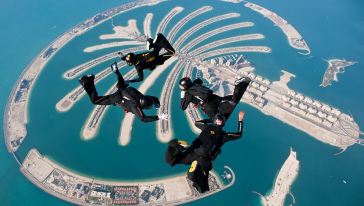 【扑面而来的棕榈岛美景】迪拜朱美拉棕榈岛高