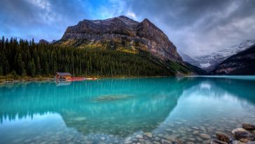 【旖旎湖光】加拿大卡尔加里高山湖泊与瀑布观