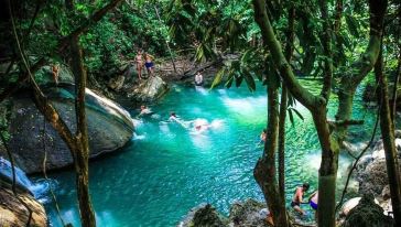 尽情戏水!北碧府 爱侣湾瀑布深度一日游(曼谷出