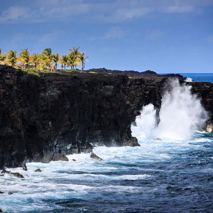 夏威夷火山国家公园+绿沙滩+怀皮奥山谷+莫纳克亚山天文台二日游