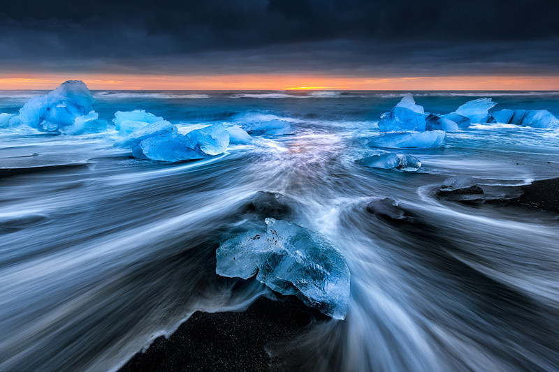 自然探索·冰岛冬季-黄金圈-南岸瀑布-黑沙滩-