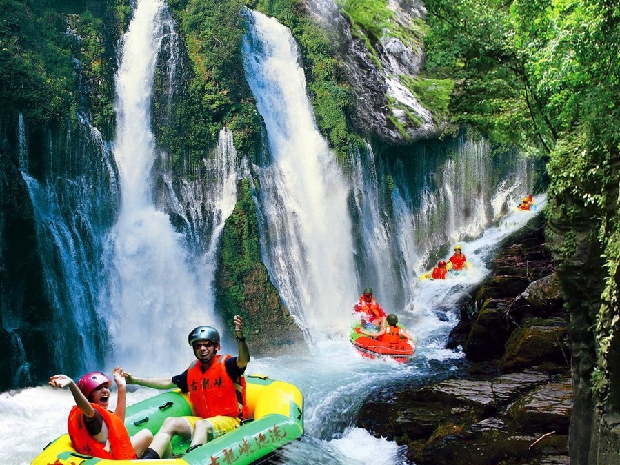 清远国际酒店2晚+古龙峡漂流门票【广东最刺