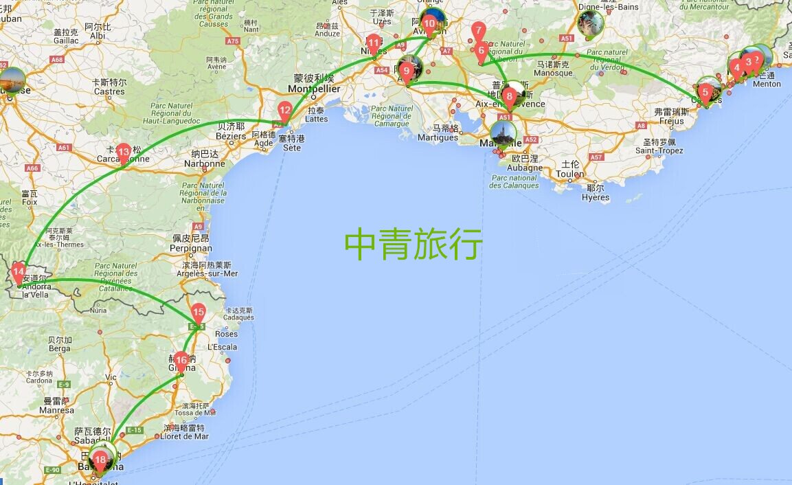 赏花游·法国+西班牙+安道尔11日跟团游(4钻)·法南深度 赏花 吃蚝品酒 海鲜饭 0自费 WIFI-【携程旅游】