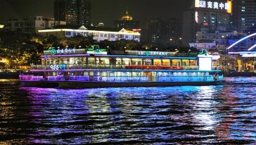 广州广东珠江夜游大沙头海豚蓝游轮码头攻略英雄末路手游船票图片