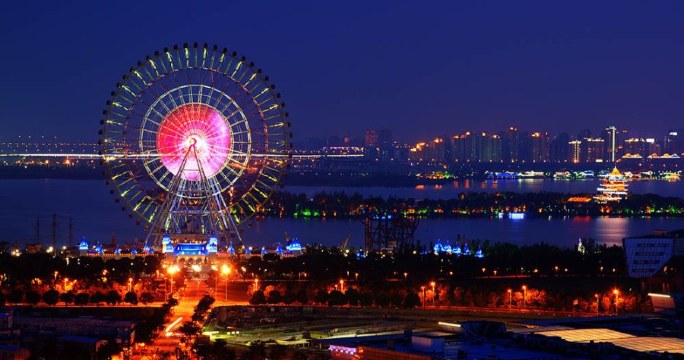 壁纸 夜景 游乐场 900_476