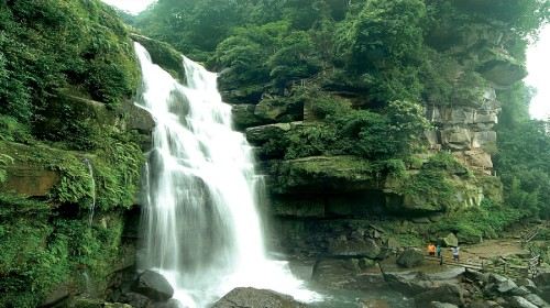 天台山 成都/1/ 天台山/响水滩瀑布自动播放暂停播放