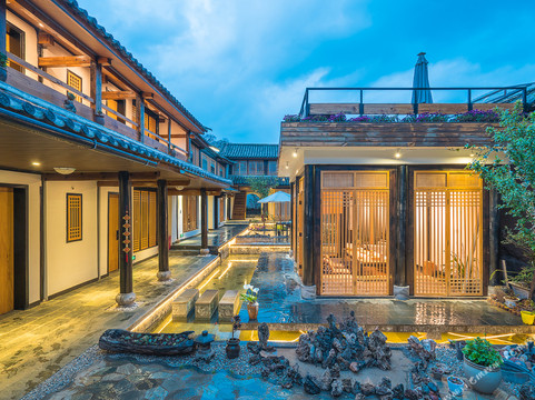 沙溪等风青径揽山别院主图