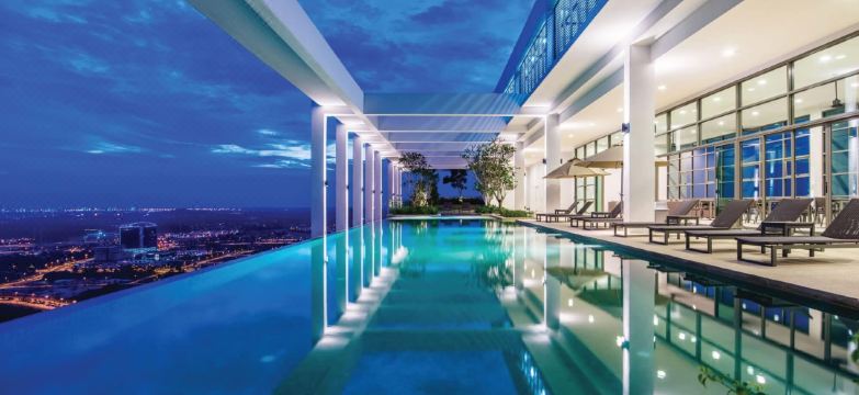 Modern 2Br 5Pax 5 Mins Legoland Wi-Fi Sky Pool 360