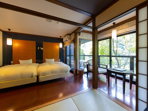 宝冢市酒店住宿-武田尾温泉 红叶馆别庭Azalée