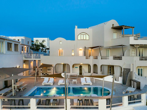 梅加洛克豪略翁酒店住宿-圣托里尼之星酒店