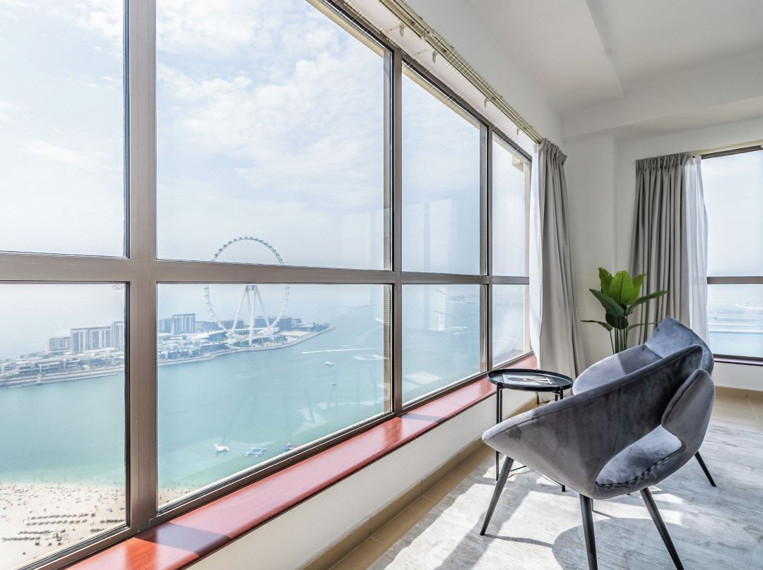 Spacious 2BR-Dubai Eye & Sea View -JBR