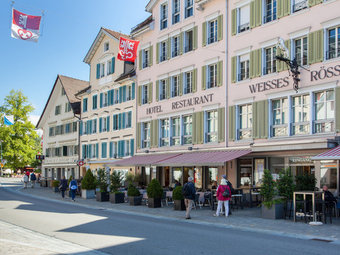 Morschach酒店住宿-Hotel Weisses Roessli