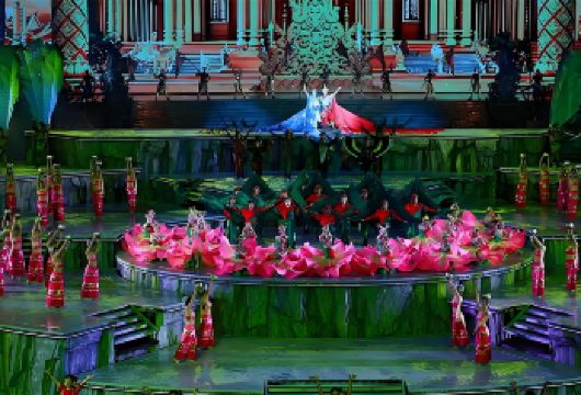 【门票代订】云南西双版纳傣魅银湖剧院（大佛寺）晚会【[景区看点]由傣族叙事长诗《孔雀公主》改编表演艺术家黄宏导演】