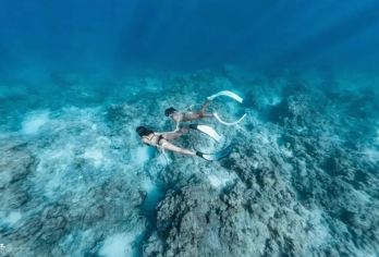 三亚百福湾一日游【浮潜+航拍玻璃船+水上项目+水下拍摄】【买贵双倍退差价，出行礼包限量供应，全程免费接送，0购物，0自费，拒绝】