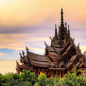 【私家团】芭堤雅出发：真理寺+七珍佛山+东芭乐园+粉红沙滩