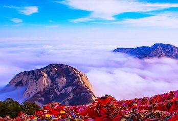 陕西华山一日游【三环内接早+登山礼包+可选免排队+可选小团】【[品质保证]纯玩不进购物店！可选陆地头等舱（一排三座），可选16人精致小团，可选免排队。】