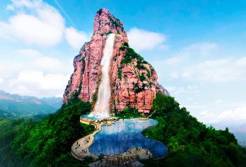 【邯郸武安东太行一日游（含往返车费+门票+往返索道+电梯）】【东太行是一处集太行山雄、奇、险、俊和巧石、云海、清幽、变换于一体的山岳型自然景区】