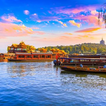 杭州西湖风景名胜区+漫步苏堤【游船·西湖 可升级宋城 纯玩】