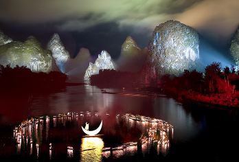 阳朔印象刘三姐山水实景演出【购买送价值100元罗汉果一套】【张艺谋导演的“印象系列”之一，场面宏大非常震撼。】