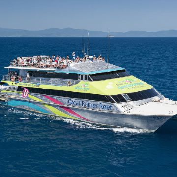 凯恩斯大猫号绿岛大堡礁一日游-航程短·绿岛畅玩5小时