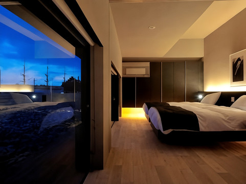 厚泽部町酒店住宿-Esashiryotei Kuki