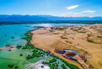 银川沙湖生态旅游区+水洞沟遗址博物馆包车一日游【银川市区酒店上门接送，精品包车小团，随订随走，时间自由掌控，懒人行】