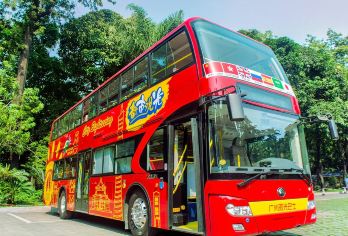 广州城市双层观光巴士+珠江夜游-广州自由行一日游(国际)【乘坐广州观光巴士游玩精选线路+珠江夜游[日与夜无缝衔接,360°尽览羊城风情！]】