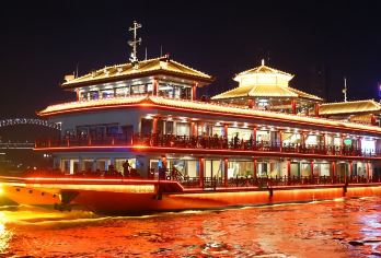 重庆两江游船夜景游船山城夜景洪崖洞夜景电子二维码登船可上甲板【免取票，电子二维码扫码登船】