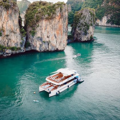 泰国普吉岛攀牙湾一日游-星光之旅激情号007岛落日多船型可选
