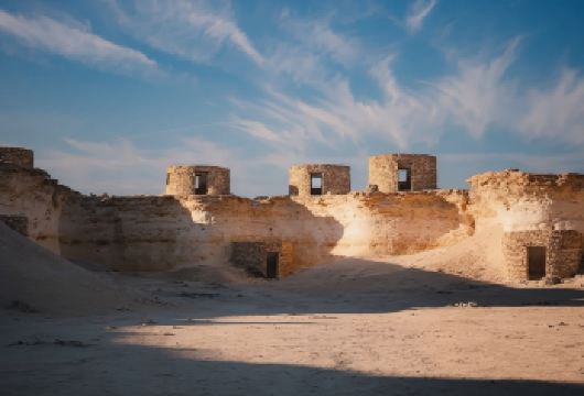 卡塔尔西部之旅【 沙漠风蚀蘑菇和东西西东雕塑-西部海滩】【卡塔尔西部之旅，看西部荒漠海滩，沙漠蘑菇，和沙漠雕塑】