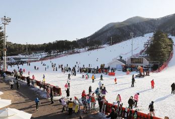 韩国京畿道芝利川市芝山森林度假村一日游（包含接送大巴）【芝山滑雪场，带给你不一样的体验】