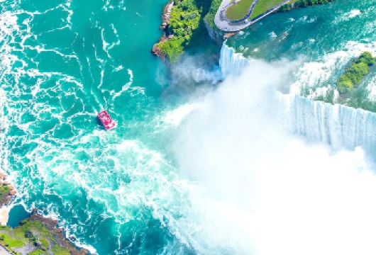 加拿大多伦多尼亚加拉瀑布+史凯龙塔+云岭酒庄一日贴心中文司导【乘坐尼亚加拉号角号游船，近距离感受气势磅礴的瀑布从天而降；】