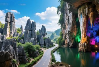 云南昆明石林+九乡一日游【可选15人小团||纯玩团】【[品质旅游]优选纯玩，游览时间充足。】