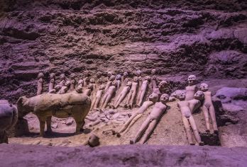 汉阳陵国家考古遗址公园+袁家村一日游/亲子游/周边游网红银杏【关中地区很有名气的传统特色美食，网红旅拍打卡地感悟时代变迁，品尝关中特色小吃。】