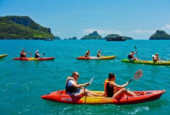 苏梅岛安通国家公园一日游【乘坐快艇+早餐午餐+导游+接送】【欣赏壮丽的海景，会见友好的船员和专业导游】