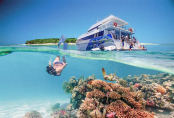 凯恩斯大冒险号摩尔礁＋绿岛一日游【午餐丨可选直升机丨中英文】【[打卡绝代双礁]绿岛+摩尔外堡礁两大胜地一次玩遍，体验双倍快乐~】